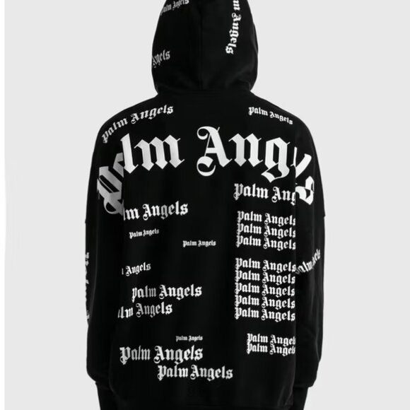 Palm Angels Ultra Logo Oversized Hoodie black SZ Large - Picture 6 of 11